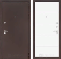 Входная металлическая дверь CLASSIC антик медный 13 - Белый софт