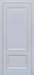 Межкомнатная дверь Неаполь 1 шпон серый шелк Ral 7047, глухая