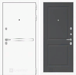 Входная металлическая дверь Лайн WHITE 11 - Графит софт