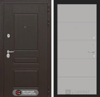 Входная металлическая дверь Мегаполис 13 - Грей софт