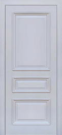 Межкомнатная дверь Неаполь 2 шпон серый шелк Ral 7047, глухая