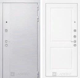 Входная металлическая дверь PIANO WHITE 11 - Белый софт