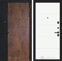 Входная металлическая дверь ТЕХНО 13 - Белый софт