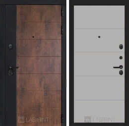 Входная металлическая дверь ТЕХНО 13 - Грей софт