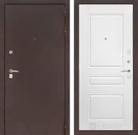 Входная металлическая дверь CLASSIC антик медный 03 - Белый софт
