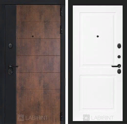 Входная металлическая дверь ТЕХНО 11 - Белый софт