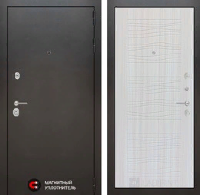 Входная металлическая дверь SILVER 06 - Сандал белый