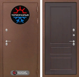 Входная металлическая дверь Термо Магнит 03 - Орех премиум