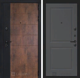 Входная металлическая дверь ТЕХНО 11 - Графит софт