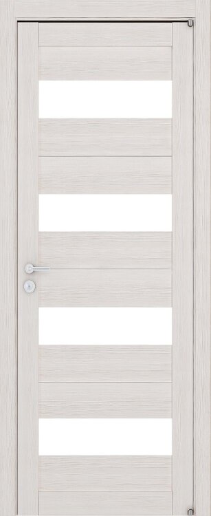 Межкомнатная дверь Master 56002 латте, сатинато белое