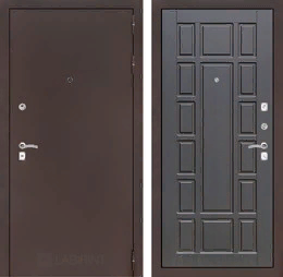Входная металлическая дверь CLASSIC антик медный 12 - Венге