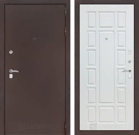 Входная металлическая дверь CLASSIC антик медный 12 - Белое дерево