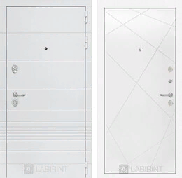 Входная металлическая дверь Трендо 24 - Белый софт