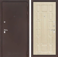 Входная металлическая дверь CLASSIC антик медный 12 - Беленый дуб