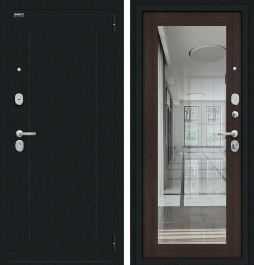 Входная металлическая дверь Флэш Букле черное/Wenge Veralinga