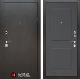 Входная металлическая дверь SILVER 11 - Графит софт