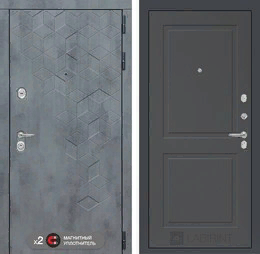 Входная металлическая дверь Бетон 11 - Графит софт