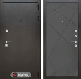 Входная металлическая дверь SILVER 24 - Графит софт