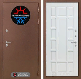 Входная металлическая дверь Термо Магнит 12 - Белое дерево
