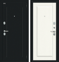 Входная металлическая дверь Сьют Kale Букле черное/White Wood