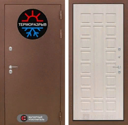 Входная металлическая дверь Термо Магнит 04 - Беленый дуб