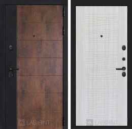 Входная металлическая дверь ТЕХНО 06 - Сандал белый