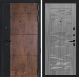 Входная металлическая дверь ТЕХНО 06 - Сандал серый