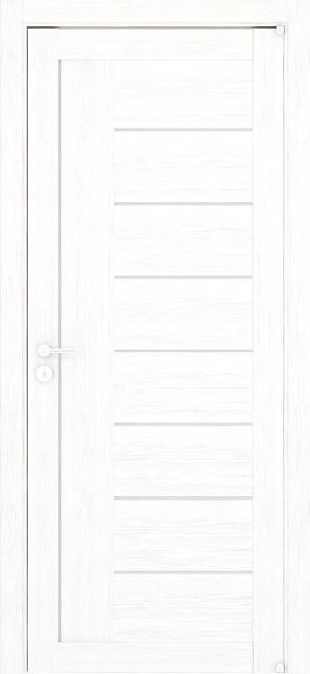Межкомнатная дверь Eco-Light 2110 белый велюр, стекло