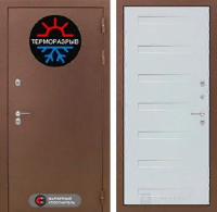 Входная металлическая дверь Термо Магнит 14 - Дуб кантри белый горизонтальный