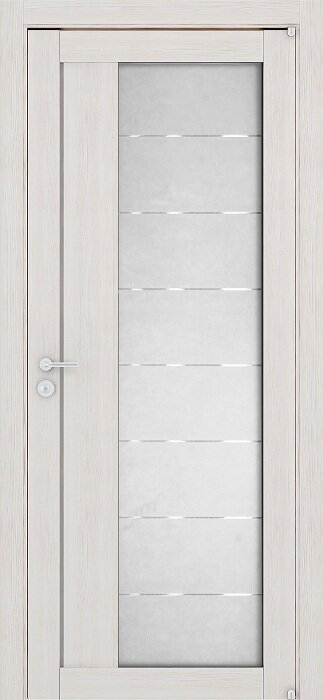 Межкомнатная дверь Eco-Light 2112 капучино велюр, стекло