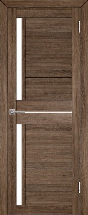 Межкомнатная дверь Eco-Light 2121 серый велюр, стекло