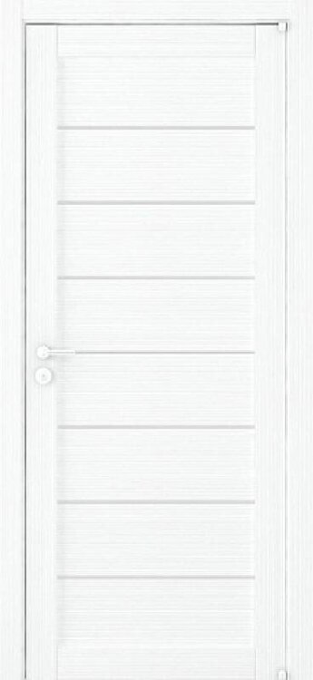 Межкомнатная дверь Eco-Light 2125 белый велюр, стекло