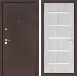 Входная металлическая дверь CLASSIC антик медный 01 - Сандал белый