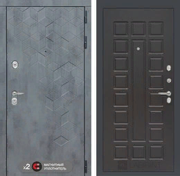 Входная металлическая дверь Бетон 04 - Венге