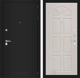 Входная металлическая дверь CLASSIC шагрень черная 15 - Алмон 25